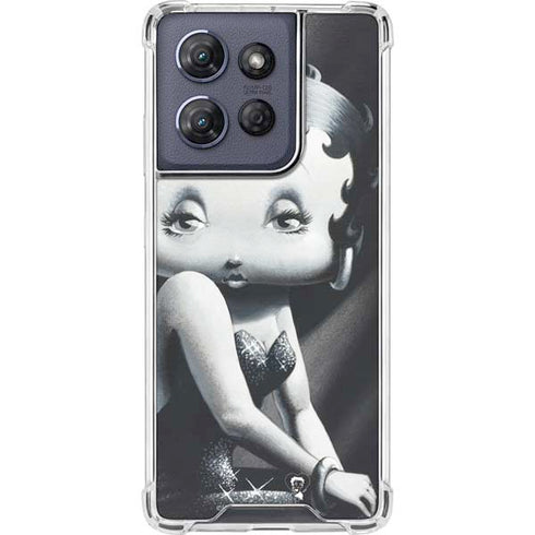 Betty Boop Black and White Moto G Play 5G (2025) Clear Case